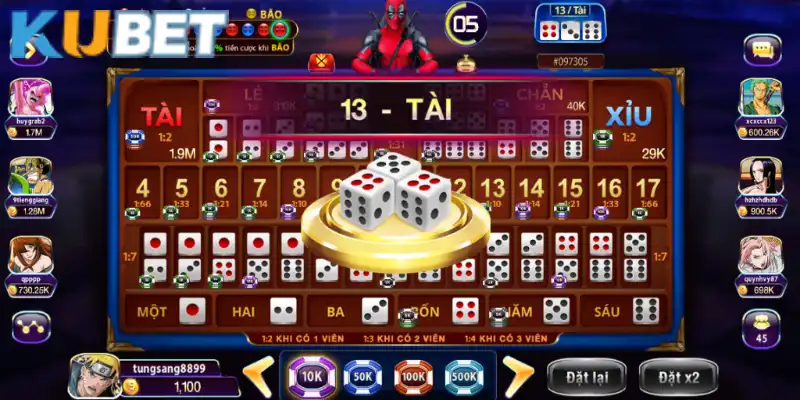 Chi tiết cách tính điểm và thể loại cược trong game